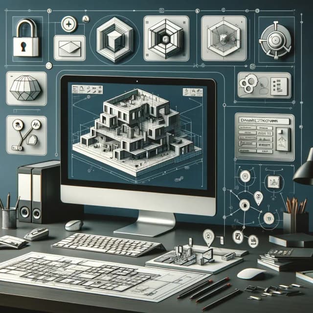 A detailed illustration representing a modern AutoCAD workflow.